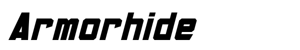 Armorhide font preview